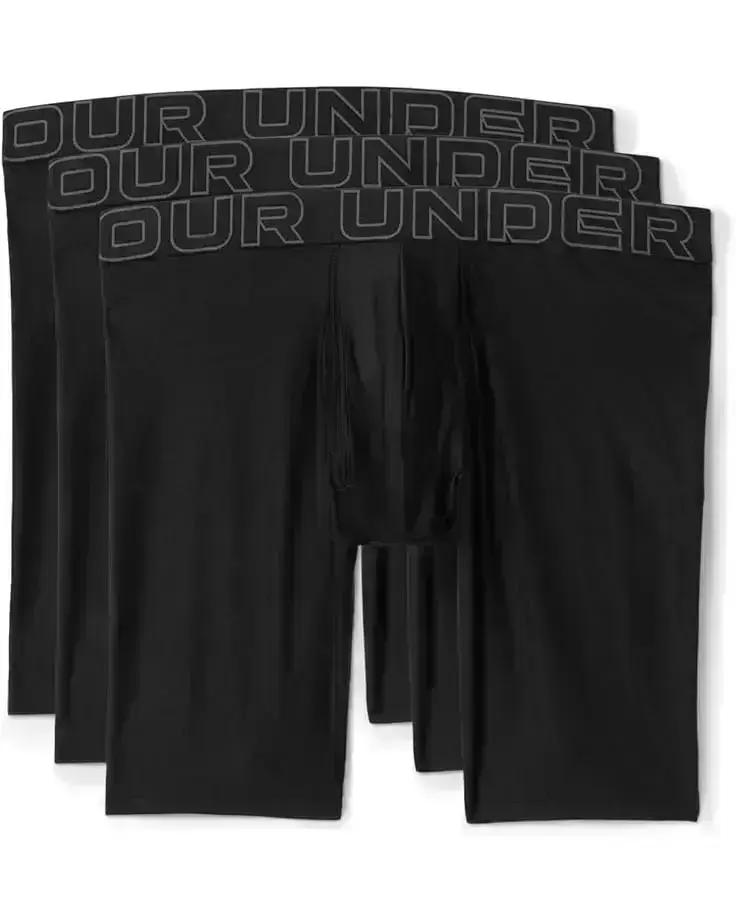 Men's Under Armour 3-Pack Performance Tech Solid 9" Boxer Briefs
