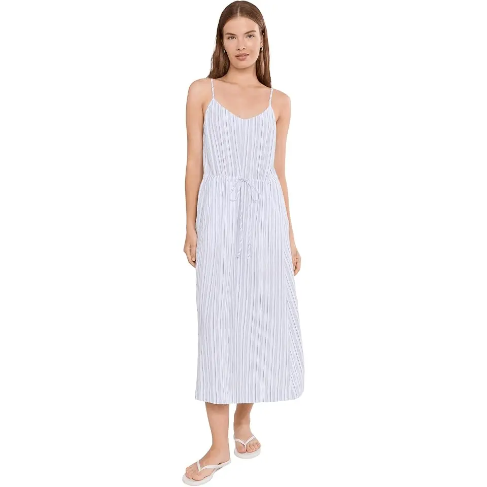 Wynna V-Neck Tie Front Midi Dress