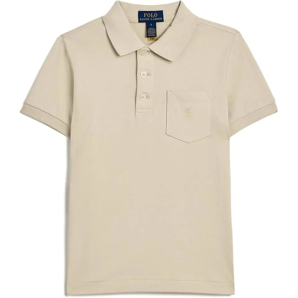 Cotton Jersey Pocket Polo Shirt (Toddler/Little Kid)