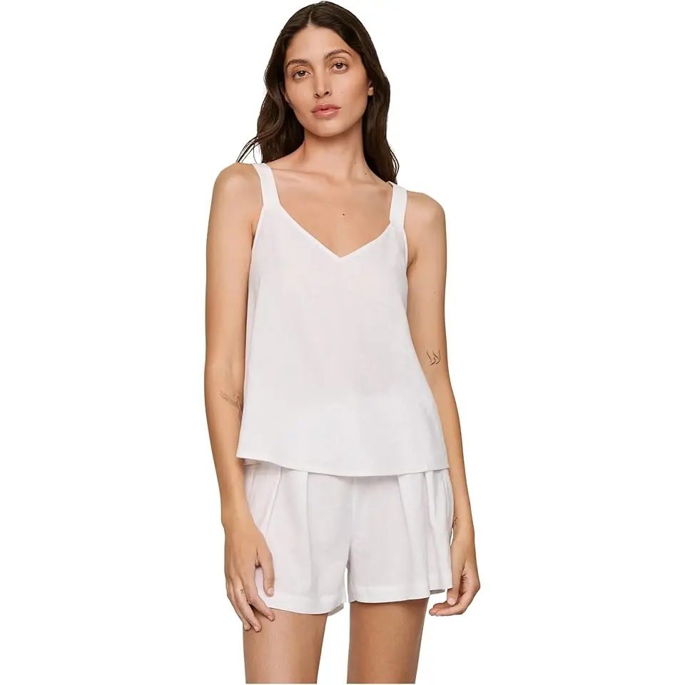 Linen Blend V-Neck Cami