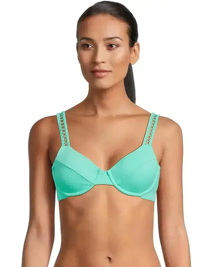 Women's BECCA Modern Edge Rib Sandy Underwire Bra Top