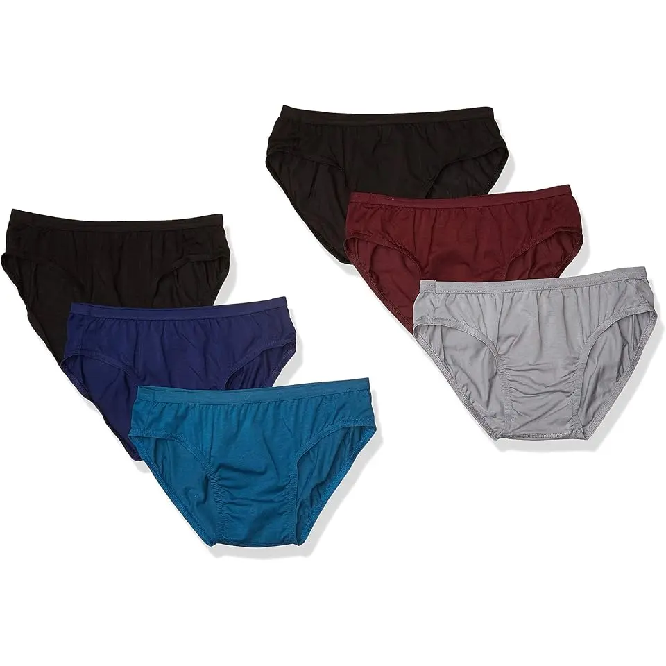 Tagless Comfort Flex Fit Dyed Bikini, 6 Pack