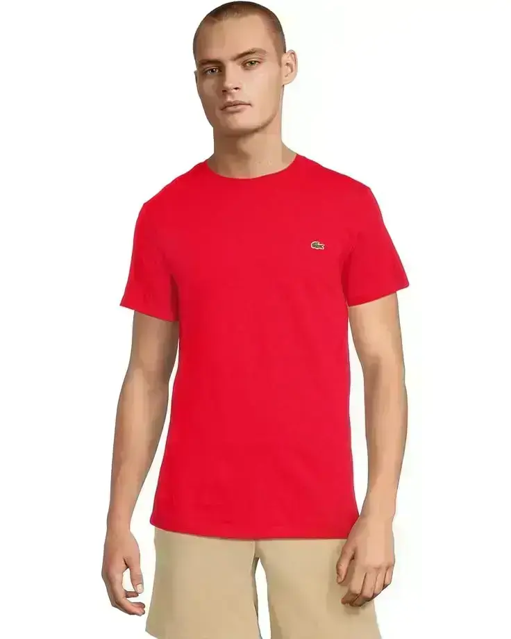 Men's Lacoste Short-Sleeve Pima Jersey Crewneck T-Shirt