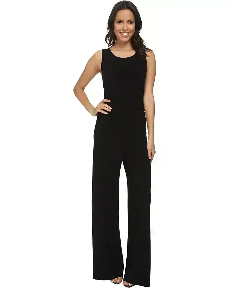 Women's Norma Kamali Sleeveless Shirred Waist Jumpsuit