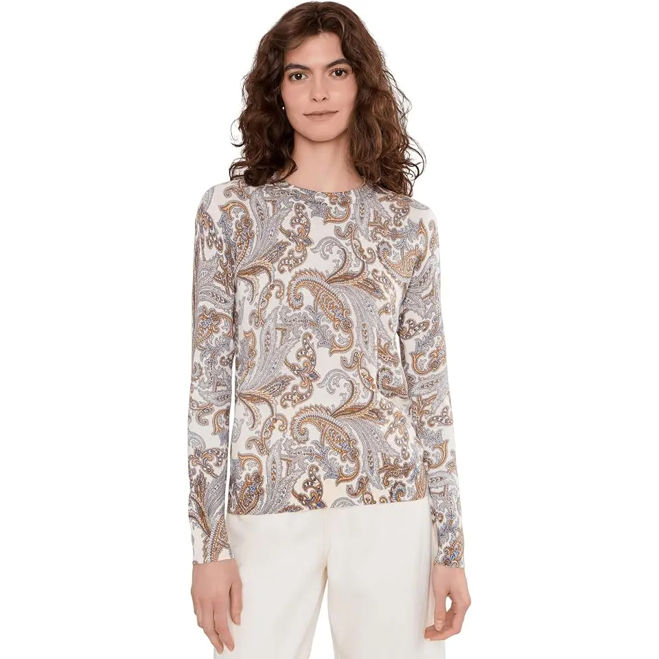 Paisley Cotton-Modal Sweater