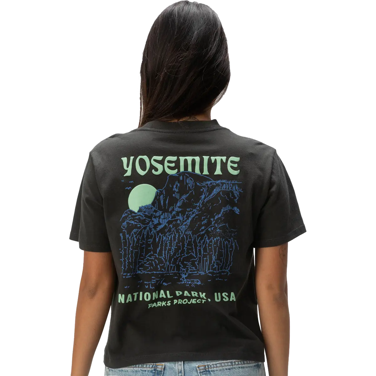 Women's Yosemite Puff Print Short Sleeve Boxy Tee