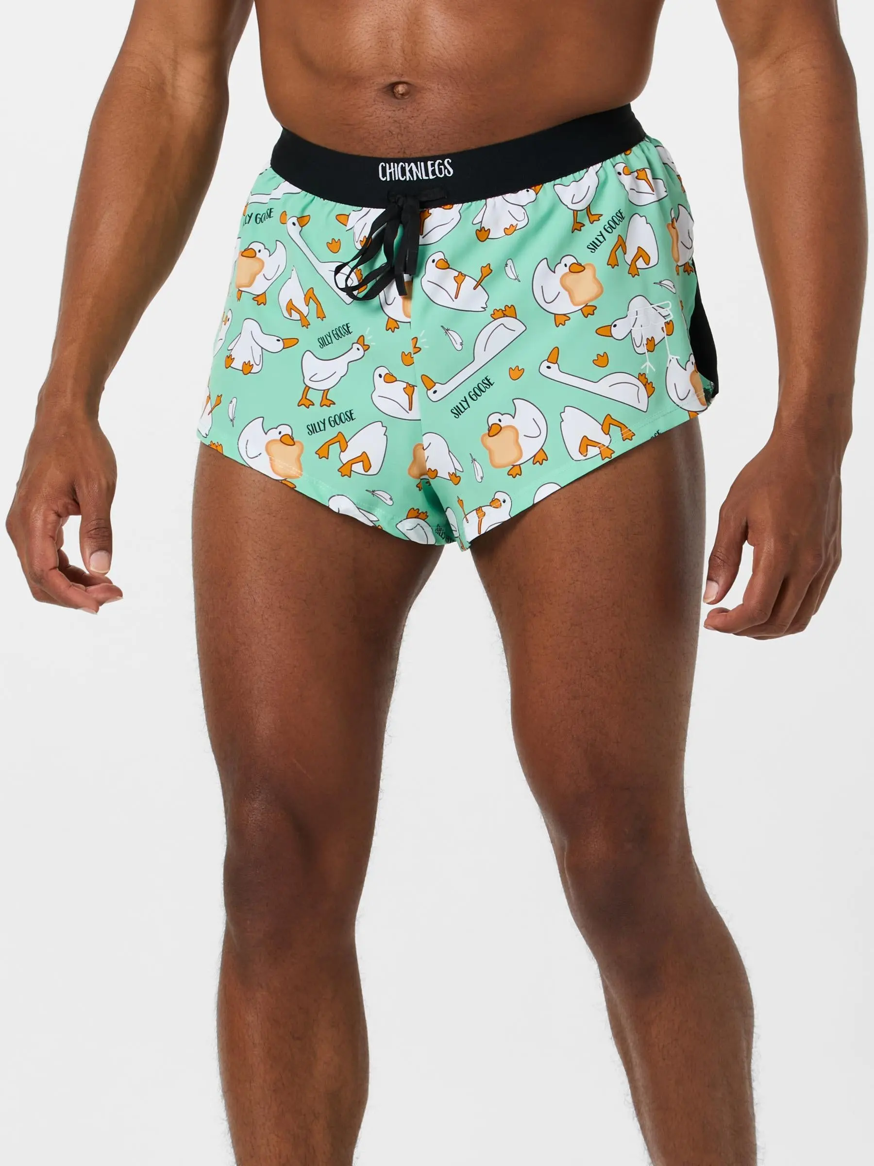 ChicknLegs Men's Silly Goose 2" DS Split Short