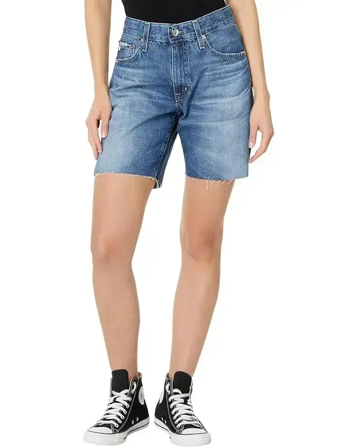 Women's AG Jeans Ex-Boyfriend High Rise Slouchy Short in 15 Years Restart