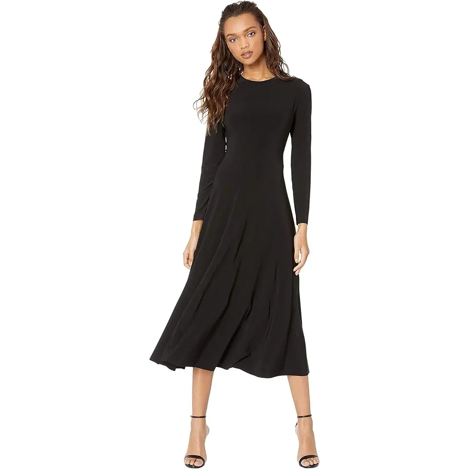 Long Sleeve Flared Dress