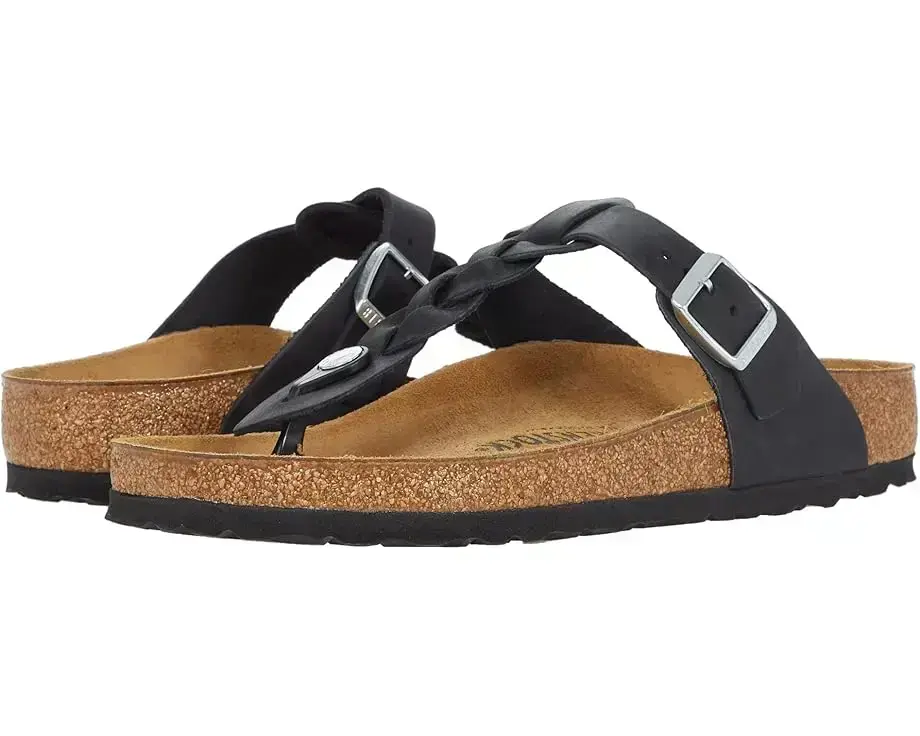 Women's Birkenstock Gizeh Braided - Oiled Leather