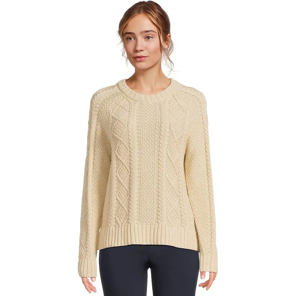 Signature Cotton Fisherman Crewneck Sweater