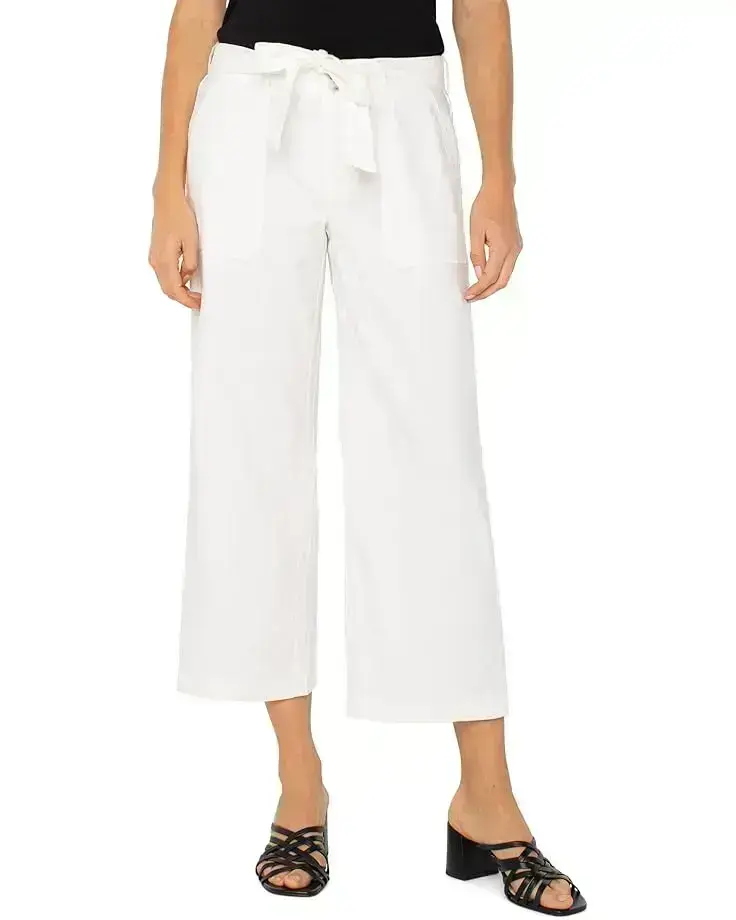 Women's Liverpool Los Angeles Belted Wide Leg Crop