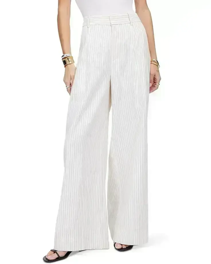 Women's Madewell Superwide Harlow Pinstripe - Cotton Polyester