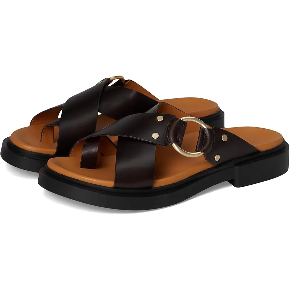 Seoul Toe Post Ring Ornament Slide Sandals