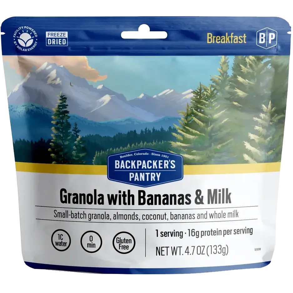 Granola with Bananas & Milk