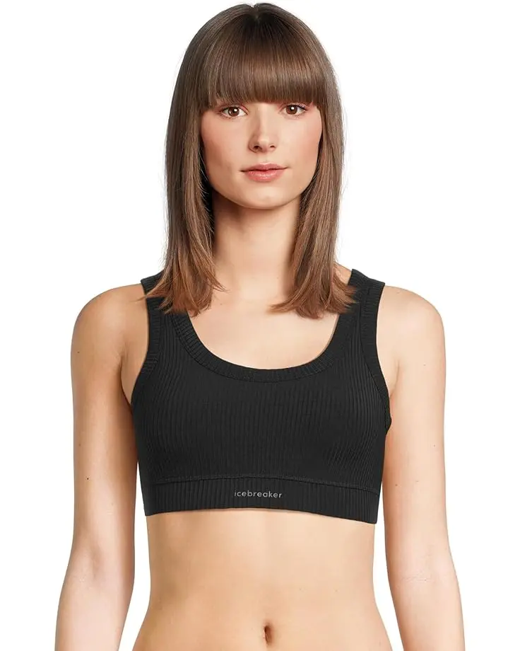 Merino Blend Rib Lotus Bra