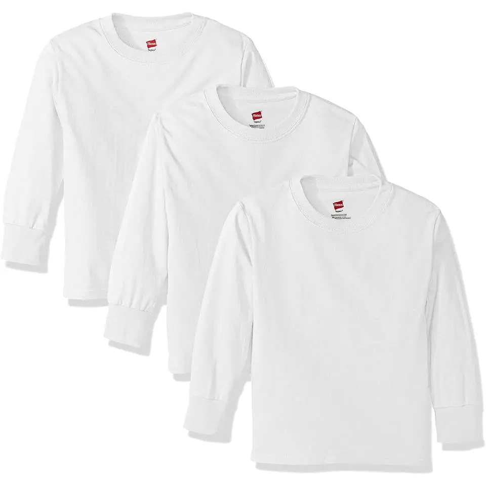 Big Boys Tagless Long Sleeve Tee (Pack of 3)