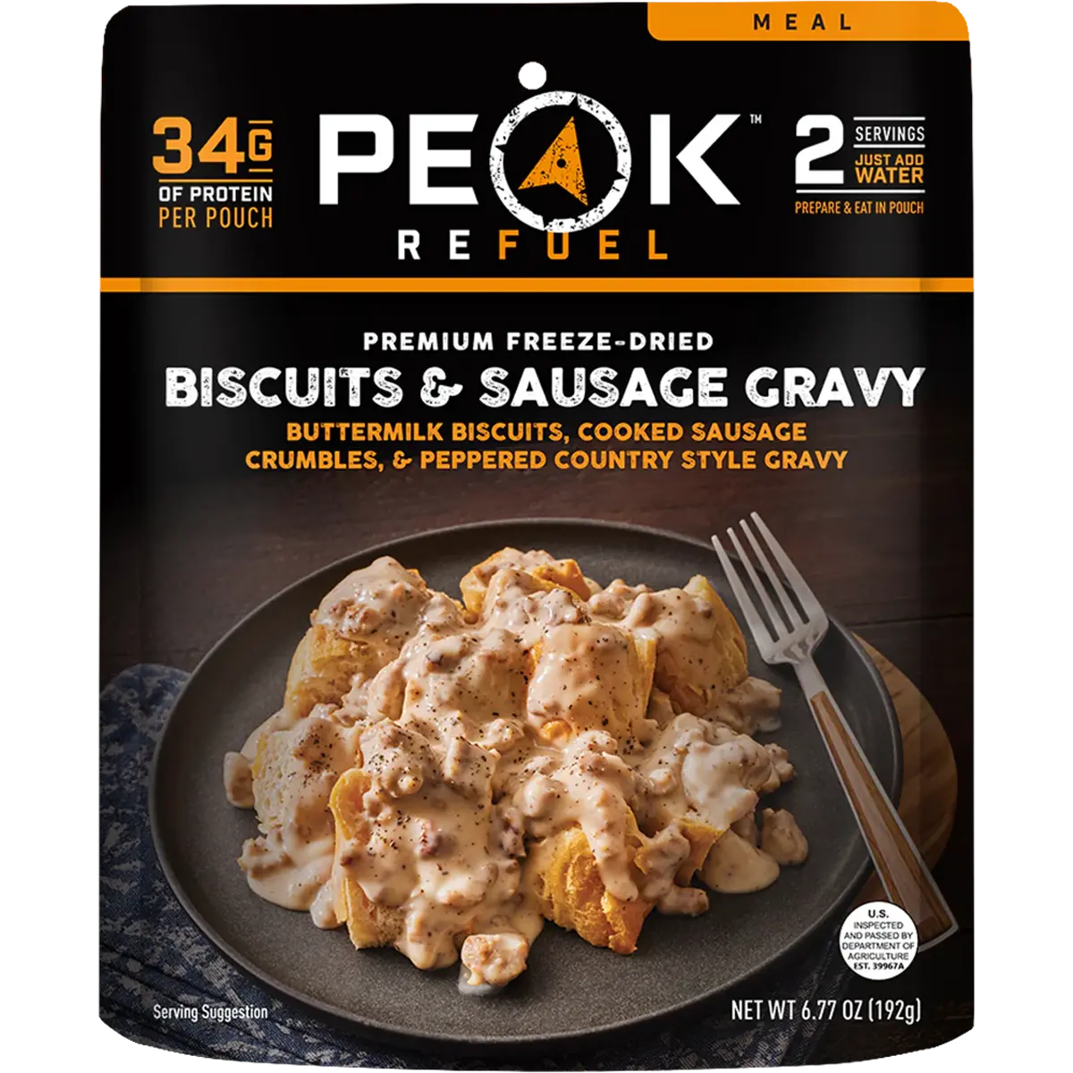 Biscuits & Sausage Gravy (2 Servings)