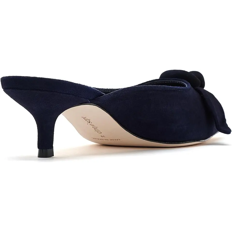 Layla Suede Kitten Heels Mule