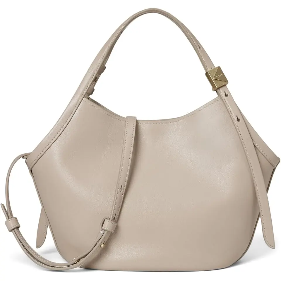 Deco Fine Grain Leather Small Tulip Tote