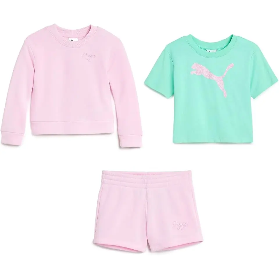 3-Piece Set - Crew Neck T-Shirt & Shorts (Toddler)