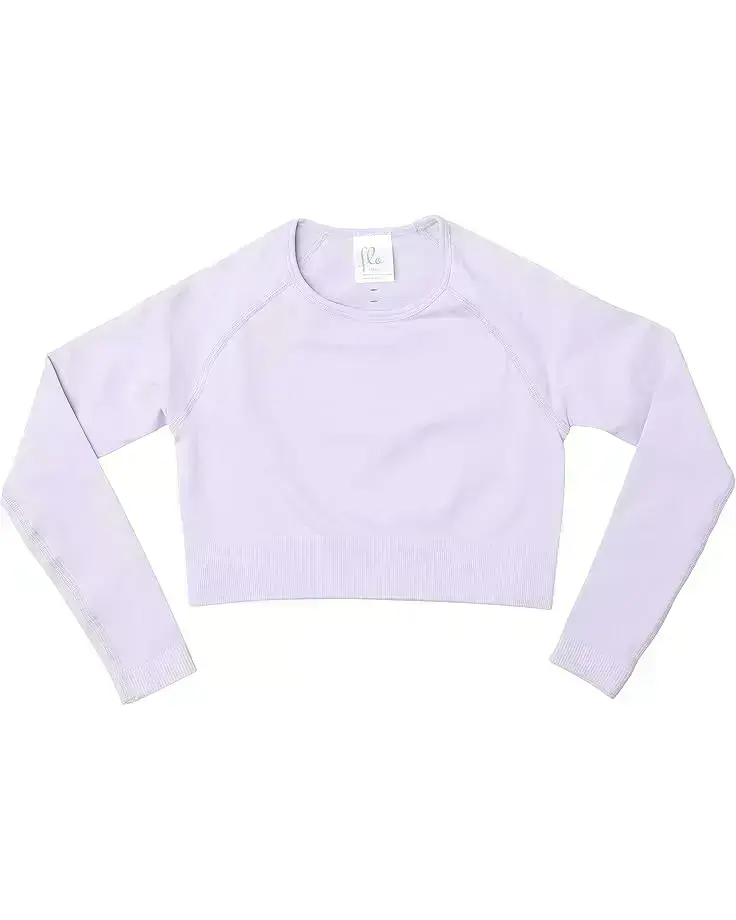 Hollie Long Sleeve Ribbed Seamless Top (Big Kids)