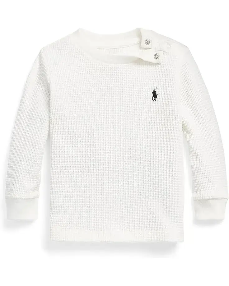 Polo Ralph Lauren Kids Waffle-Knit Cotton Long-Sleeve Tee (Infant)