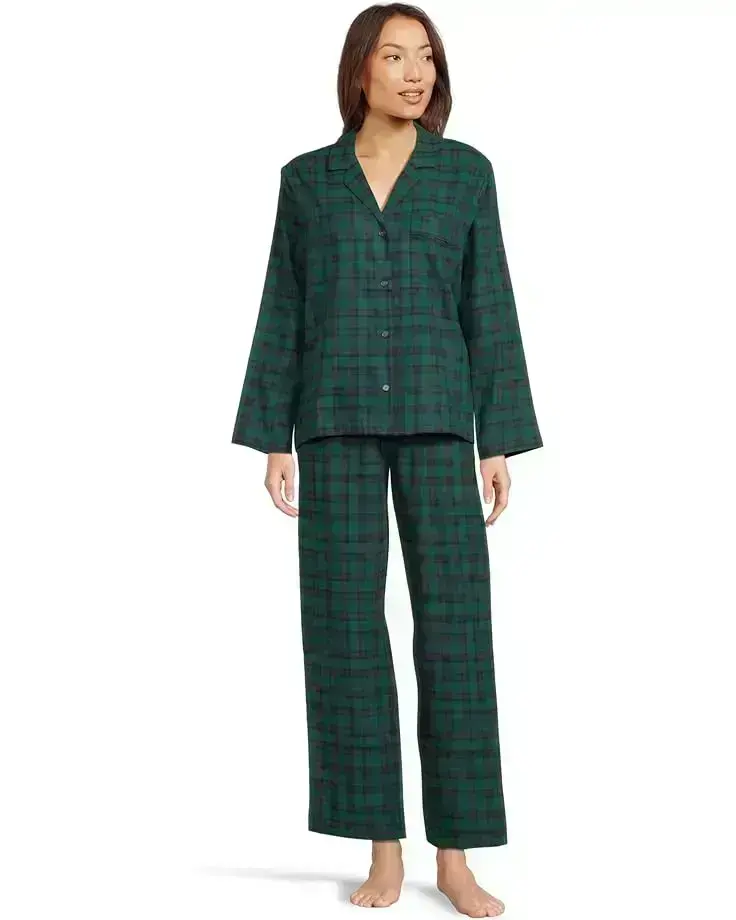 Women's Eberjey Flannel Long Pj Set