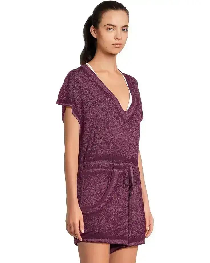 Beach Date V Neck Romper Cover-Up