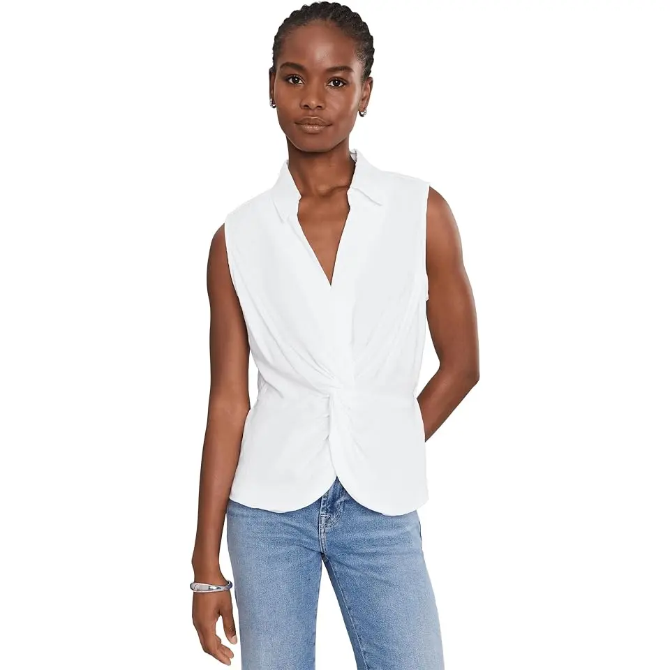 Sara Sleeveless Linen Top