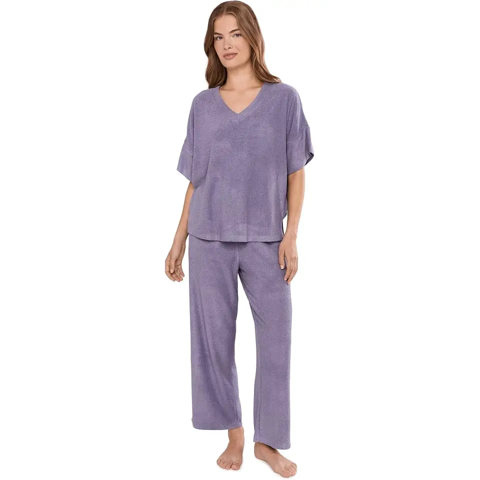 Terry Lounge Top And Pant Set