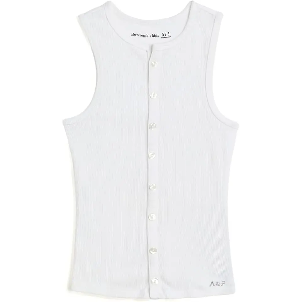Faux Button-Thru Tank Top (Big Kids)