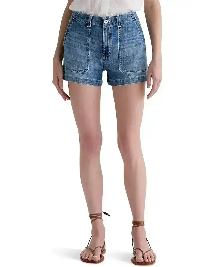 Women's AG Jeans Analeigh Mid-Rise Utility Shorts in San Felipe