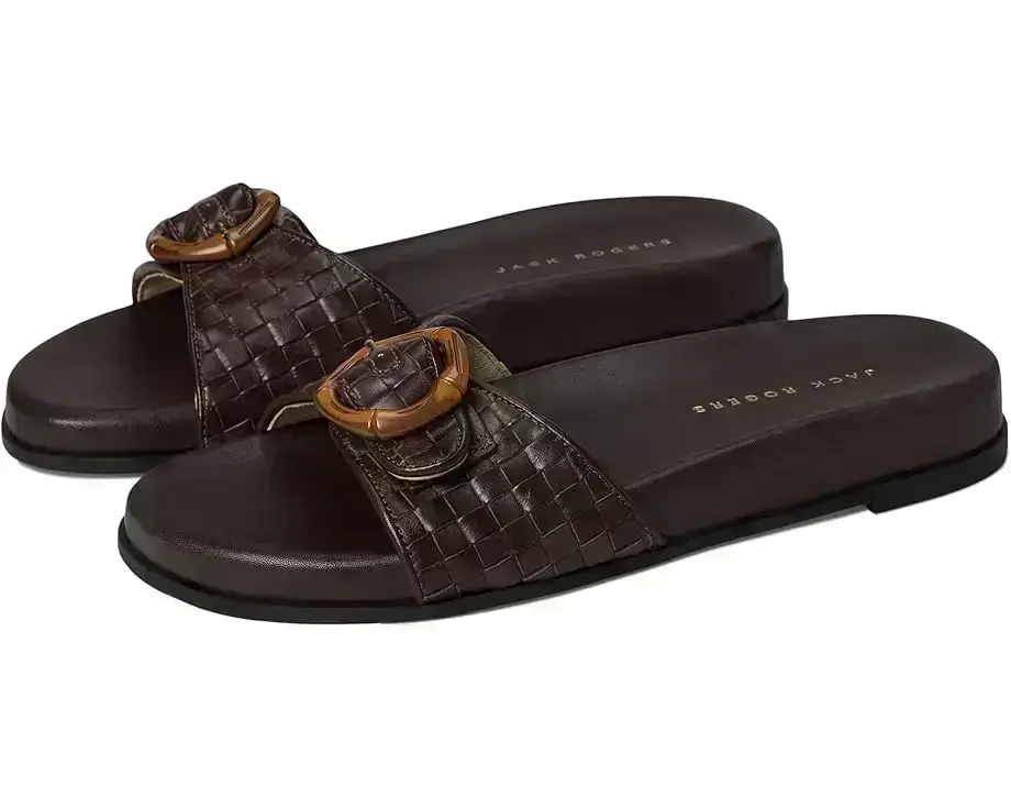 Essex Slide - Embossed Leather