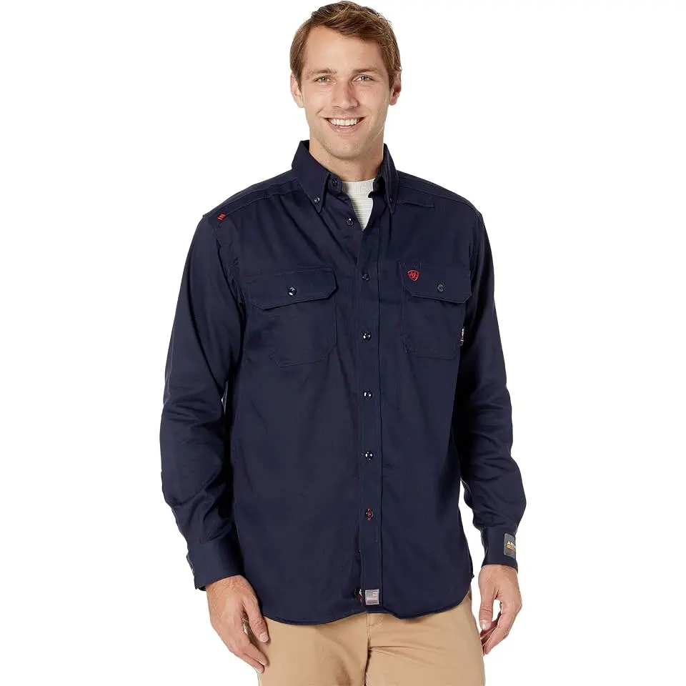 FR Solid Long Sleeve Work Shirt