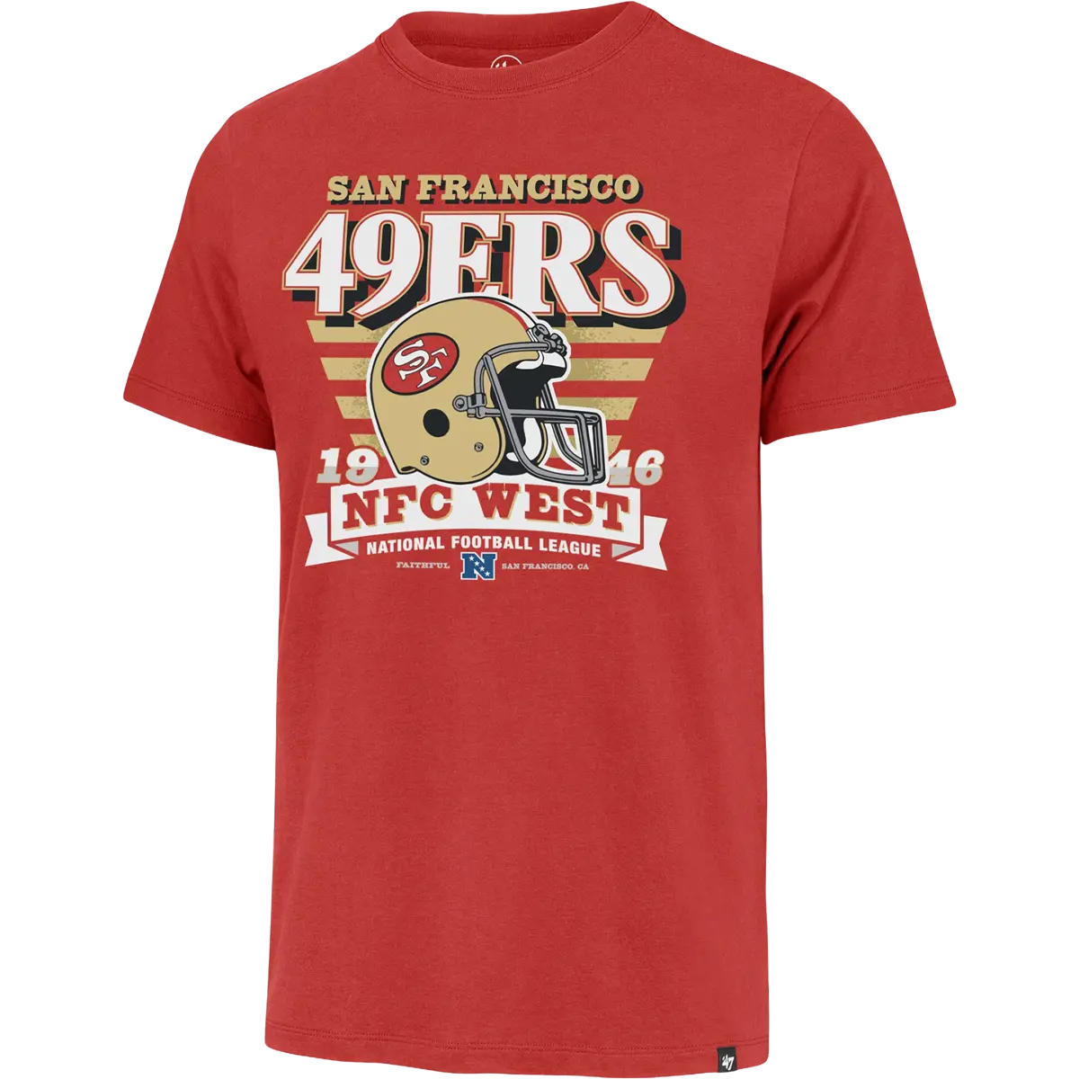 Men's 49ers Stripe Splash Franklin Tee