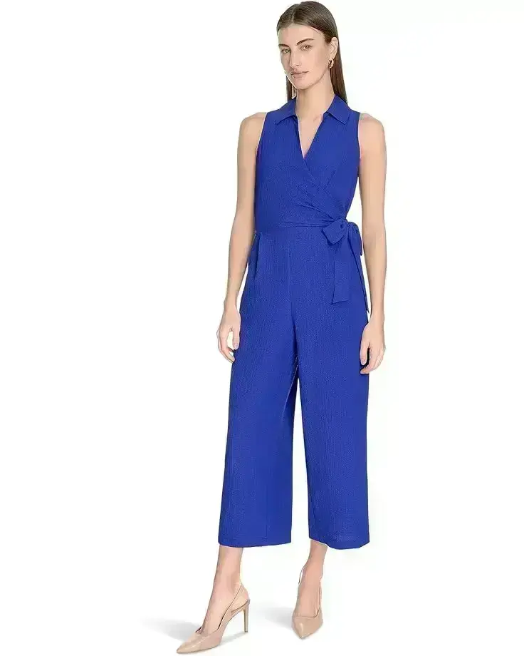 Women's Calvin Klein Collared Light Weight Jumpsuit