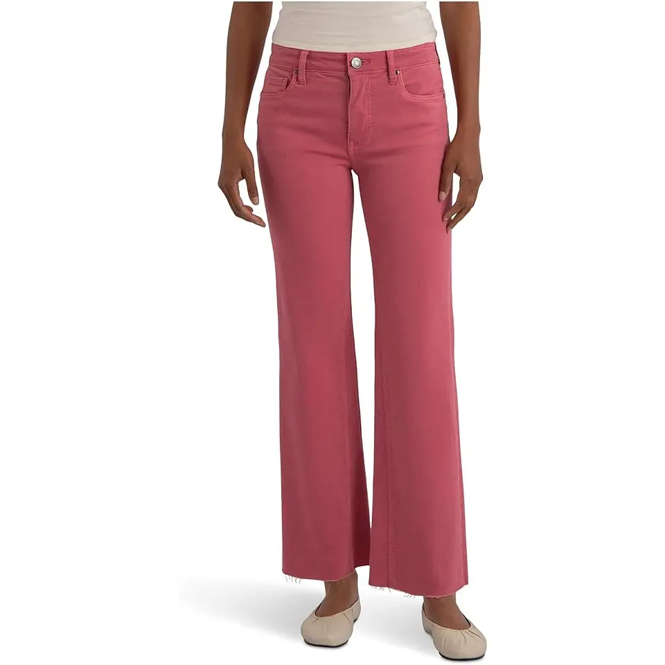 Kelsey High-Rise Fab Ab Ankle Flare-Inset Leg