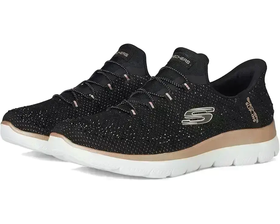 Women's SKECHERS Summits Brilliant Shine Hands Free Slip-INS