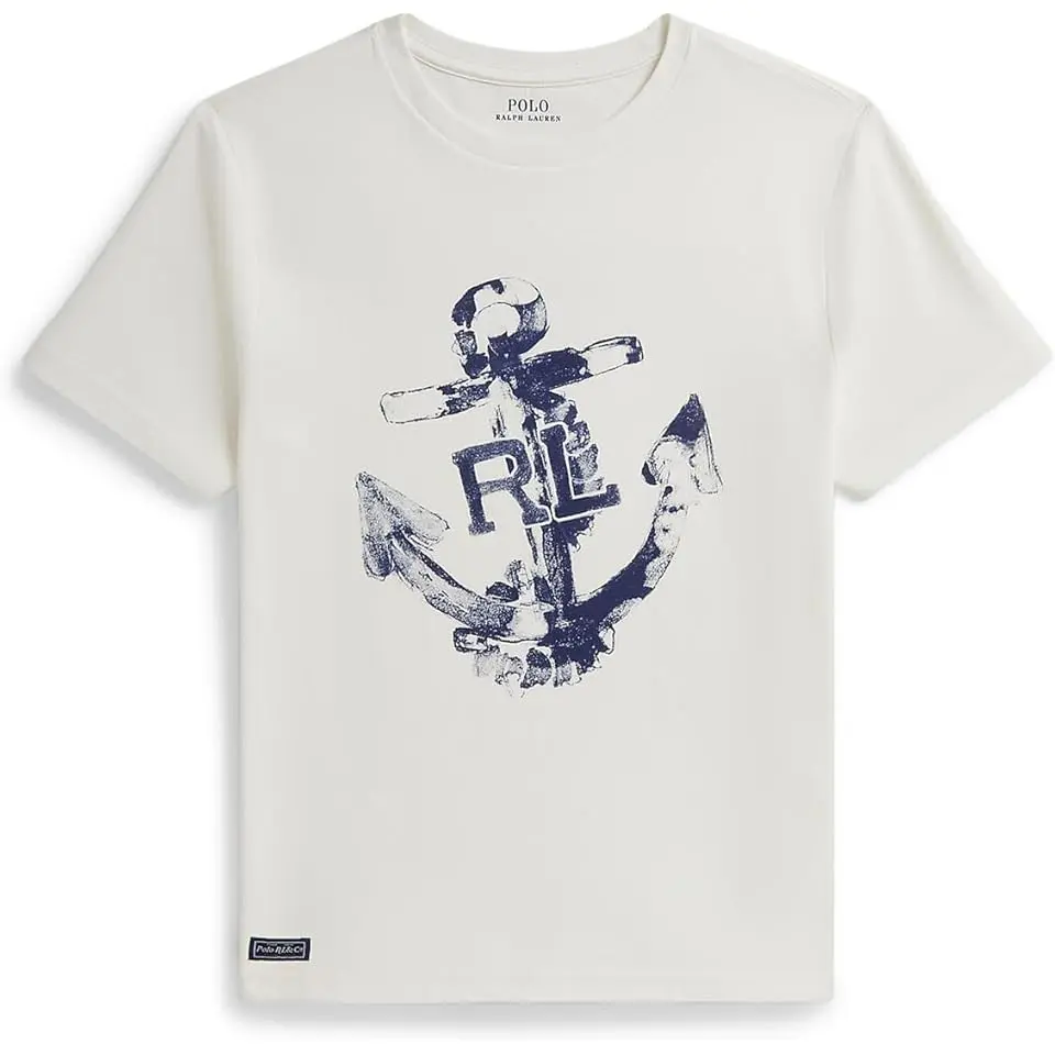 Anchor-Print Cotton Jersey Tee (Big Kid)