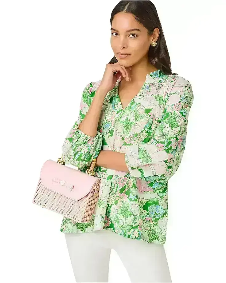 Women's Lilly Pulitzer Lourdes 3/4 Sleeve Cotton