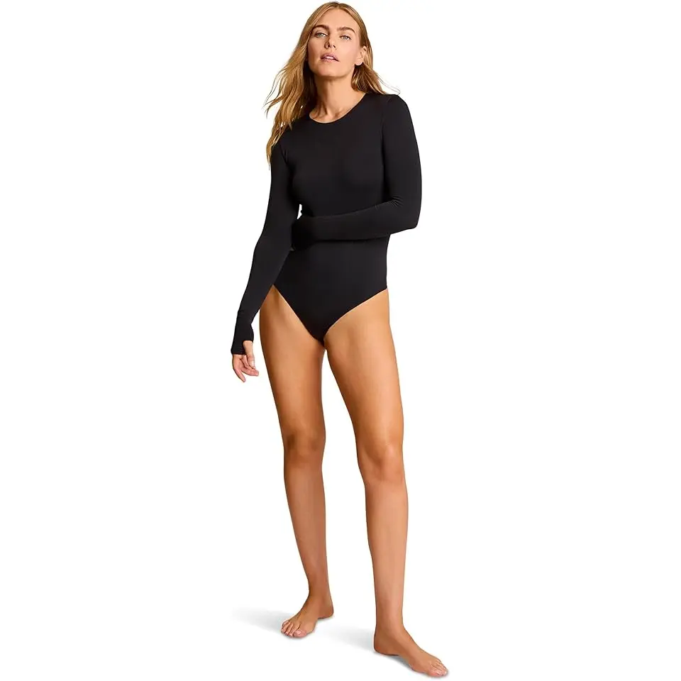 Prima Turtleneck Bodysuit w/ Thumbholes