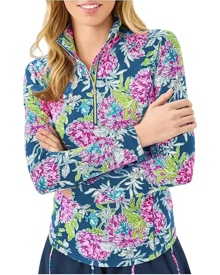 Women's Lilly Pulitzer Justine Half Zip Upf 50+