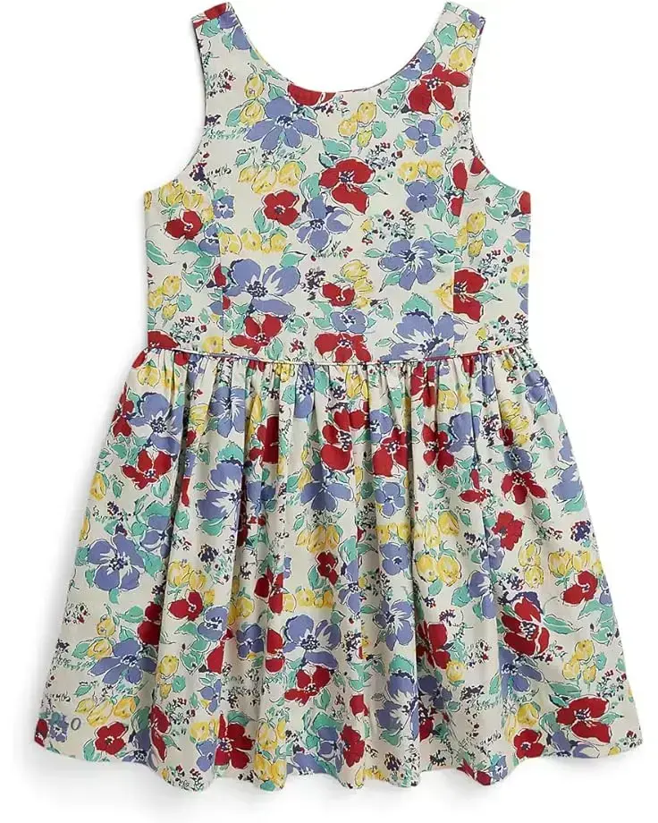 Polo Ralph Lauren Kids Floral Cotton Dress (Toddler/Little Kid)