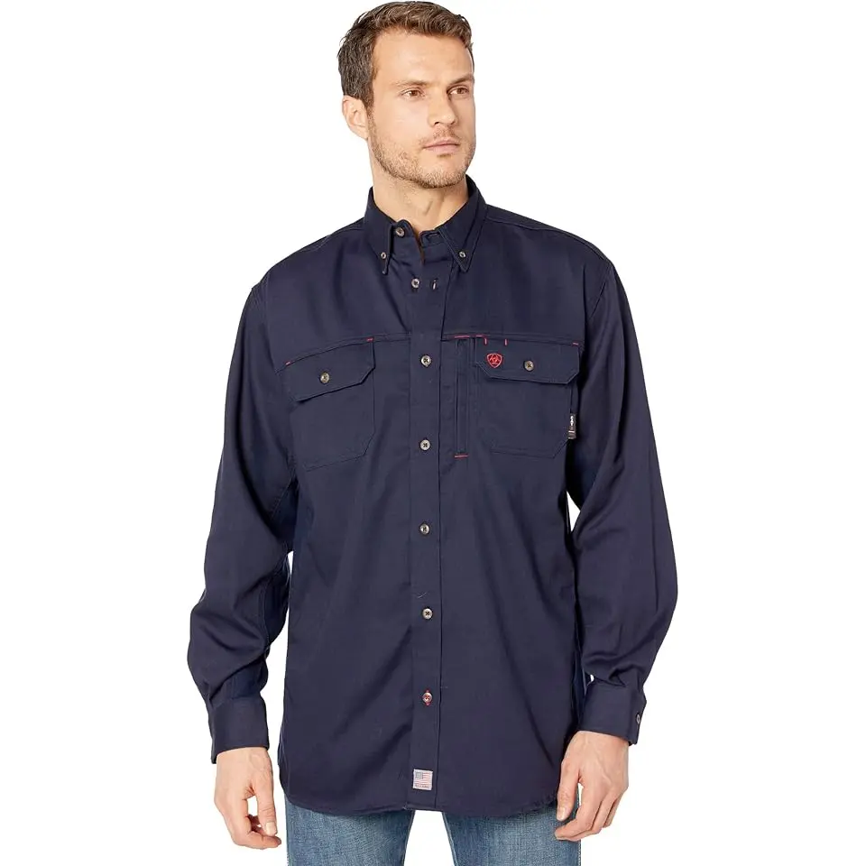 FR Solid Vent Long Sleeve Work Shirt
