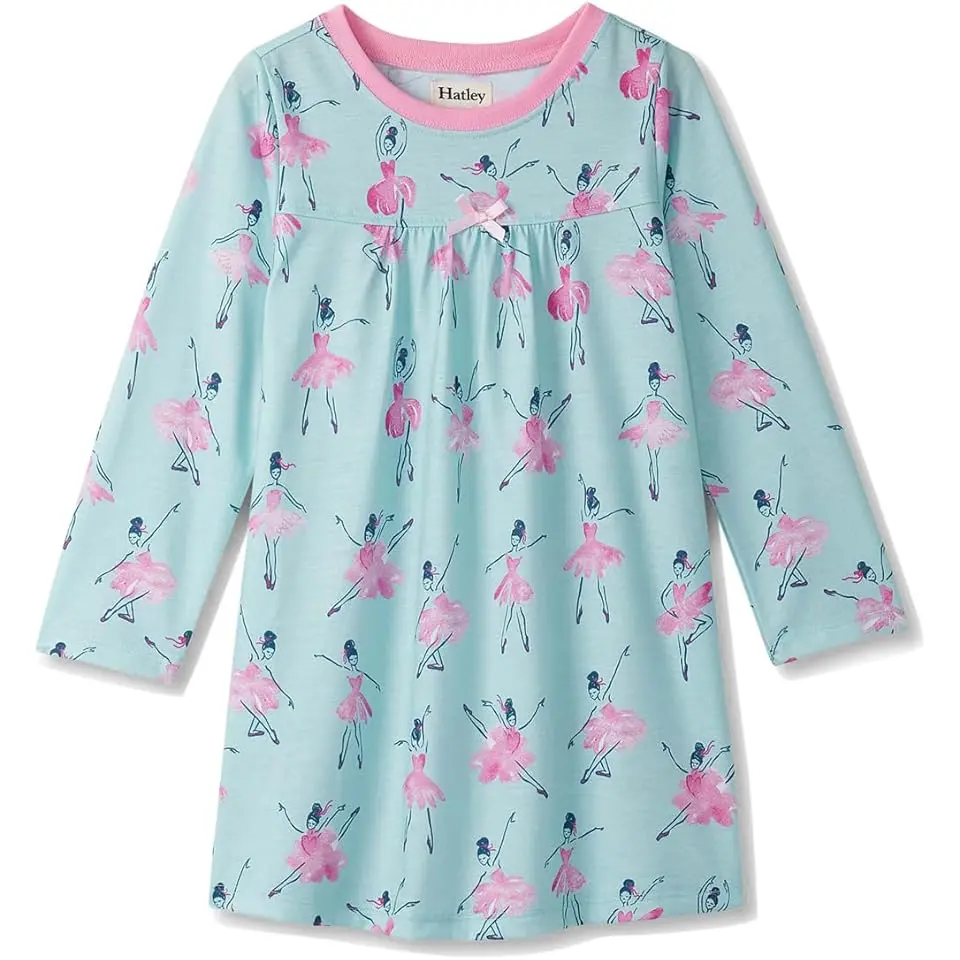 Long Sleeve Nightdress (Toddler/Little Kid/Big Kid)