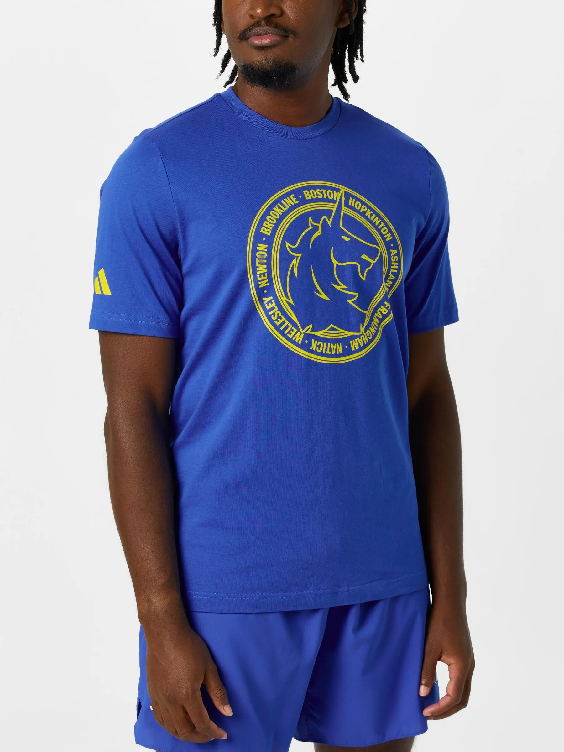 adidas Men's Boston Marathon 2026 Logo Short Sleeve