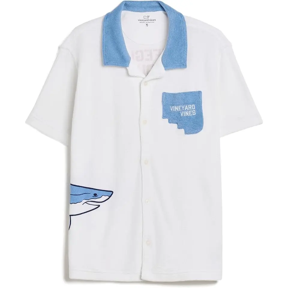 Shark Terry Towel Shirt (Toddler/Little Kid/Big Kid)