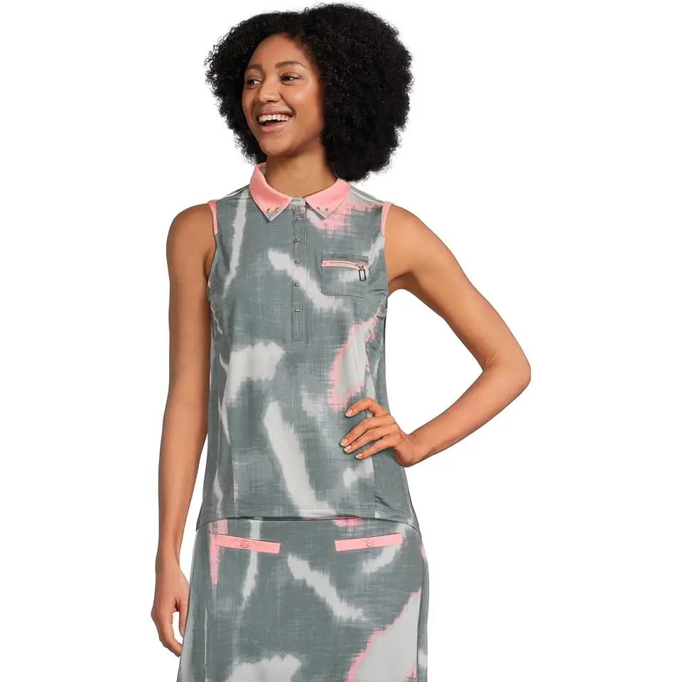 Batik Print Sleeveless Top