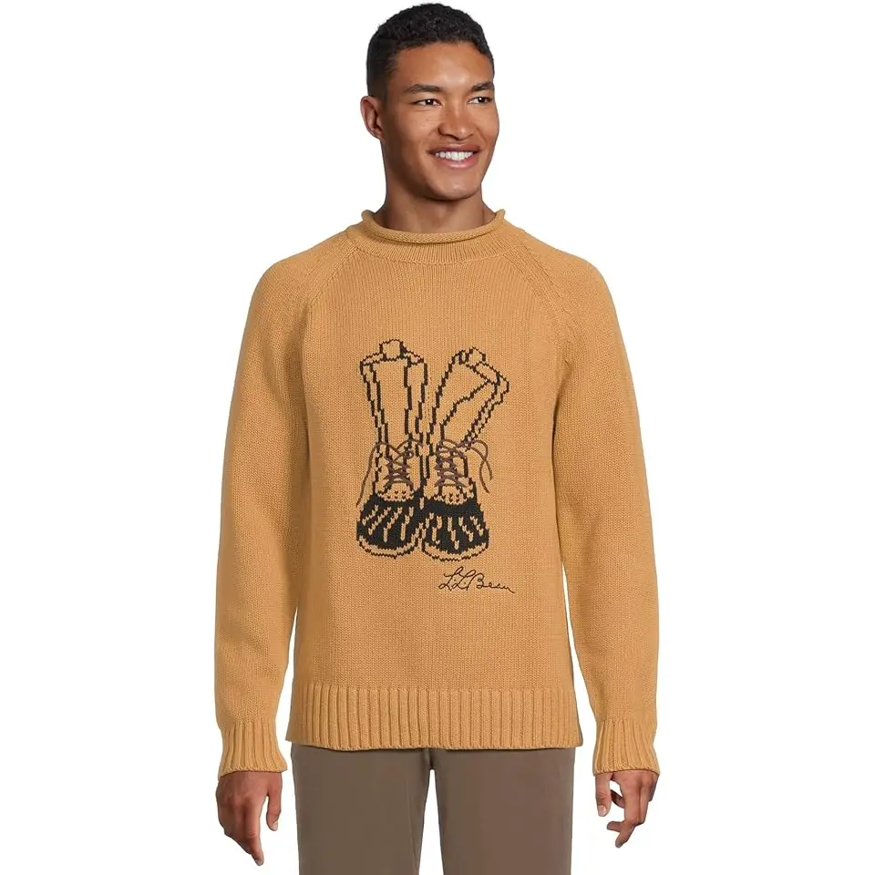 Signature Organic Cotton Rollneck Sweater Fair Isle